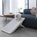 Small Dog Ramp for Bed & Couch, Fits Furniture 11.4"-17.7"