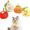 4-Piece Interactive Cat Toys Set with Natural Catnip | Indoor Kitten Toys, Crinkle Sound, Soft & Durable, Chew Toys for Exercise and Play
