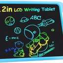 TeinenRon LCD Writing Tablet for Kid Toys, 12in Doodle Board for Children with Lanyard Stylus, Colorful Educational Drawing Tablet Pad, Birthday Christmas Gift for 6-12 Years Old Girls & Boys, Blue
