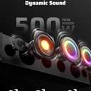Ehaho 26 Inch 6-Speaker UTV Sound Bar with Bluetooth, RGB, IP66 Waterproof | 500W Peak Power, BT 5.4 & Auracast, Music-Sync RGB, USB/AUX, Detachable Cable, Fits 1"-2" Roll Cage for UTV Golf Cart SXS ATV