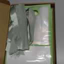 Aliceset 12 Pcs Clear Plastic Gift Bag with Die Cut Handles Reusable PP Favor Bag with Ribbon for Wedding Bridal Birthday Baby Shower Party Small Business, 7x10x3.15 Inch(Sage Green)