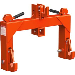YITAMOTOR 3 Point Quick Hitch, 3000lbs 3-Pt Trailer Hitch Attachments with 2" Receiver Adaptation to Category 1 Tractor with 5 Level Adjustable Bolt
