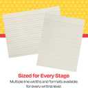 School Smart Zaner-Bloser Writing Paper, Handwriting Practice Lined Paper, Grade K Learning, 1-1/8 Inch Rule, 10-1/2 x 8 Inches, 500 Sheets