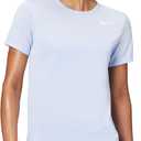 Nike Women's Dri-FIT T-Shirt, Hydrogen Blue/White, Large
