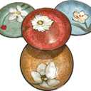 30oz Ceramic Pasta Bowls For Kitchen, 8.5 in - bowl/plate Set of 4 - For Pasta,Salad,Appetizer, Serving etc - Dishwasher, Microwave, and Oven Safe - For Breakfast, Lunch and Dinner (Red+Blue+Pink+Green)