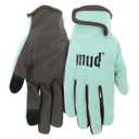 MUD Everyday Women's Synthetic Leather Palm Garden Gloves, Touchscreen Capable, Abrasion Resistant, Hook and Loop Closure, Yellow, Medium/Large (MD51001MT-WML)