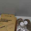 36 Inch Draft Stopper for Bottom of Doors and Windows, Heavy Duty Sound Proof Door Draft Guard Gap Snake, Weighted Under Door Noise/Cold Air/Wind Blocker, 2.2Lbs