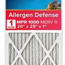 3M Filtrete 20x25 x 1 in. Micro Allergen Defense Pleated Furnace Air Filter, MPR 1000, 3 Months 