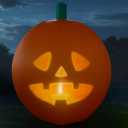 Inflatable Jabberin' Jack 5 Foot Tall Talking Animated Pumpkin with 56 Inch HD Screen and Built in Projector + Speaker Includes 80 Minutes of Content