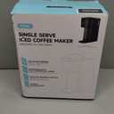 Mini Hot and Iced Coffee Maker Single Serve, for K Cup and Ground, 6 to 14 Oz Brew Sizes, with Recipe Book, for Home, Travel, RV, Office and Dorm, Classic Black (2.0 Version)