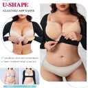 LODAY Upper Arm Shaper for Women Faja Post Surgery Slimming Compression Sleeves Shapewear Tops (Black, S/M)