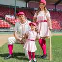 XZQTIVE Baseball Socks and Belt Combo,Over the Knee Softball Socks and Belt,Knee High Football Socks for Kids Youth Adults (Pink)