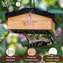 Nature's Way Bird Products CWF2 Cedar Suet Upside-Down Bird Feeder, Black (1 Cake)