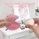 2PCS Makeup Sponge Holder Beauty Blender Bolder Makeup Sponge Case Breathable Make Up Sponge Case Essentials Suitable for Business or TravelPink+Gery