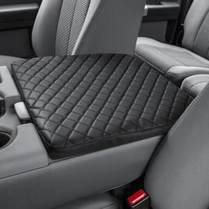 JOYTUTUS Center Console Cover Compatible with 2011-2016 Ford F250 F350 F450, 2011-2014 F150 with Jump Seat Console, Leather Armrest Cover Center Console Cushion (Jump Seat Only)