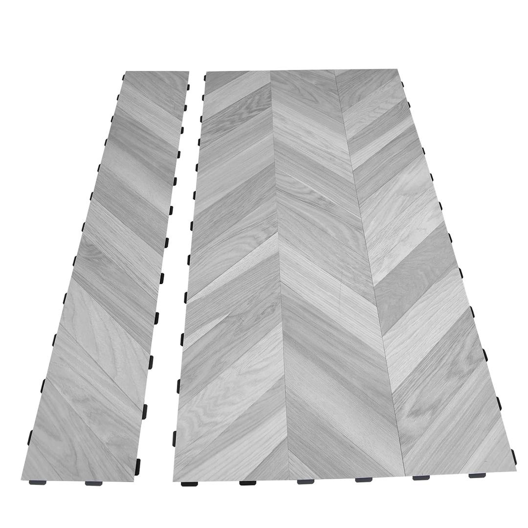 Art3d 18-Pack Interlocking Luxury Vinyl Flooring Tile for Kitchen Bathroom, 36 x 6 Inch Wood Floor Plank for Wear-Resistant, Waterproof, Anti-Slip, Reusable, Dublin Dawn Ash