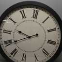 Deco 79 Metal Decorative Wall Clock Wall Clock for Home, Wall Clock for Room 30" x 3" x 30", Black