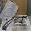 Seaside village Arc Floor Lamps for Living Room, Modern Standing Lamp with Adjustable Hanging Drum Shade, Tall Pole Lamp with Foot Switch, Over Couch Arched Reading Light for Bedroom, Office (Black)