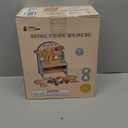 ROBOTIME Tool Bench Set for Toddlers - Mini Wooden Work Bench for Kids, Construction Toys w/Wooden Tools, Educational Pretend Play Gift Building Toy Tools Set for 18 Months 2 3 4 5 Boys Girls