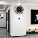 Big Modern Decorative Pendulum Wall Clock for Living Room Decor
