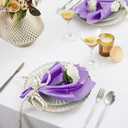 KKJIAF 50 Pack Lavender Square Satin Napkins 17x17 Inch Soft Smooth Cloth NapkinsSilky Table Napkin for Wedding Banquet Party Decoration