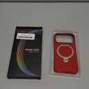 TORRAS Q3 Silicone 360 Spin for iPhone 17 Pro Case with Stand, Fit for MagSafe, Magnetic Ring Kickstand with Camera Control, Liquid Silicone Rubber Soft Phone Case for iPhone 17 Pro 6.3'', Red