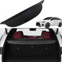 Cargo Cover for Lexus RX350 2023 2024 2025 RX450h Accessories Rear Trunk Cover Rear Trunk Security Cover Shielding Shade, Black
