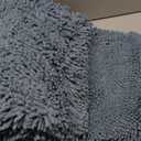 Smiry Luxury Chenille Bathroom Rugs 59x35, Extra Soft and Absorbent Shaggy Bath Mat, Machine Washable, Non-Slip Plush Carpet Runner for Tub, Shower, and Floor, Home Decor Accessories, Grayish Blue