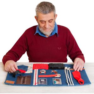 Fidget Blanket for Dementia | Calming & Comforting Dementia Activities for Seniors | Dementia Products for Elderly | Sensory Blanket | Helps with Alzheimers, Dementia, Aspergers, Autism, Anxiety