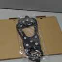 2 Pairs Ice Cleats for Shoes and Boots, Universal Non Slip Hiking Spikes, Micro Shoe Spikes for Snow and Ice, Durable Snow Crampons for Winter Hiking Climbing Ice Fishing, 8 Steel Studs Gripper Spike (L: Women (10-11.5) / Men (8.5-10))