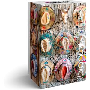 Buffalo Games - Anika Pannu -blanc - Hats of Mexico - 300 Piece Jigsaw Puzzle for Adults -Challenging Puzzle Perfect for Game Nights - Finished Size is 21.25 x 15.00