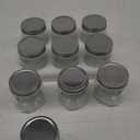 Yomarket Mason Jars Regular Mouth 8 Oz Clear Glass Jars with Silver Metal Lids for Sealing, Overnight Oats Containers with Lids for Food Storage, Jelly, Candle, Dry Food, Jam,Diy Jars, 10 Pack