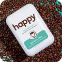 happy coffee light roast ground coffee, 12 oz., notes of cashew & elation, recyclable container, grown & harvested in Colombia, Brazil & Guatemala (EXP 06/03/26)