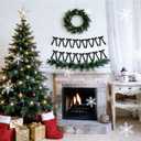 JeVenis Black Bow Garland Coquette Bows Banner for Birthday Bridal Shower Bachelorette Baby Shower