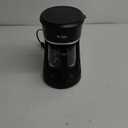 Mr. Coffee Programmable Coffee Maker 5 Cups with Auto Pause Glass Carafe Compact Design Black