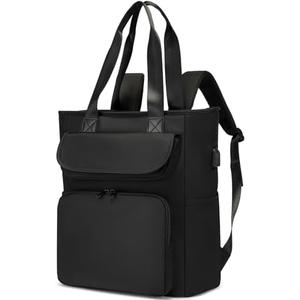 LUNLOPIK Laptop Backpack Women's Convertible Daypack Work Travel Backpack Computer Bookbag with USB Charging Port Fits 15.6 Inch Notebook