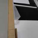 ChooChoo Tall Bathroom Storage Cabinet with Light5-Tier Narrow Bathroom Cabinet with 2 Doors, Slim Storage Linen Cabinet Freestanding with Adjustable Shelves for Space Saving, Black