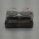 Mason Craft & More Airtight Kitchen Food Storage Clear Glass Clamp Jars, 2 Pack 1 Liter Clamp Preserve Jars