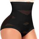 Werena Tummy Control Shapewear Panties for Women High Waist Cincher Shaping Underwear Body Shaper Panty Girdle, Size M