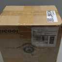 GICOOL 10" Flat-Free Solid Tire and Wheel Replacement 4.10/3.50-4, with 5/8" Axle Bore Hole, 2.2" Offset Hub, Compatible with Hand Truck Tire Garden Wagon Trolley Dolly (Black)