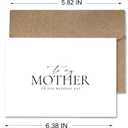Wedding Day Card for My Mother, To My Mother On Our Wedding Day,From Bride and Groom gifts, 4.1" x 5.8" , 5.8" x 8.3"