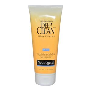 Neutrogena Deep Clean Daily Facial Cream Cleanser with Beta Hydroxy Acid to Remove Dirt, Oil & Makeup, Alcohol-Free, Oil-Free & Non-Comedogenic, 7 fl. oz (7 Ounce (Pack of 1))