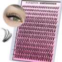 FANXITON Lash Clusters 280 Pcs Wispy Lash Clusters D 8-16 MM Natural Eyelash Clusters 30D Individual Eyelash DIY Lash Extensions at Home (30D)