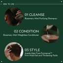 Aveda Rosemary Mint Purifying Shampoo | Clarifying Shampoo | Gently Removes Buildup, Adds Shine | For Normal to Oily Hair, Fine to Medium Hair Types | Invigorating Aroma| 97% Naturally Derived*