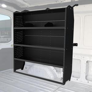 MELIPRON 52''W x 60''H x 13''D Van Shelving Fit for Ford Transit, Promaster, Sprinter, Chevy Express Mid/High Roof Steel Cargo Van Shelves Storage