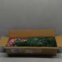 24 Inch Tabletop Christmas Tree, Artificial Mini Xmas Pine Tree with LED String Lights and Ornaments,Christmas Decoration Tree Decor-Red