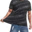 VEIISAR Men's Crew Neck T Shirt - Fitted Elastic Tees Fresh Print Tshirts - Pattern & Color 20+ (XXL)