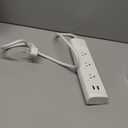 kasa smart Plug Power Strip KP303, Surge Protector with 3 Individually Controlled Smart Outlets and 2 USB Ports, Works with Alexa & Google Home, No Hub Required , White