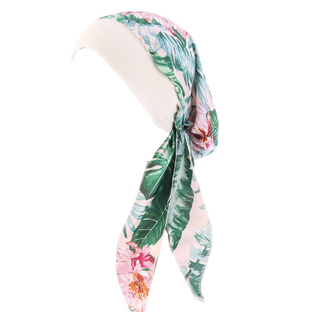 Fxhixiy Pre Tied Chemo Head Scarf for Women Cancer Slip On Bandana headwrap Turban headwear Hair Cover