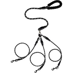 3 Dog Leash，360 ° Rotating Anti Entanglement Dog Leash, Suitable for Carrying Multiple Beloved Dogs for Travel
